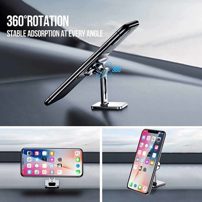 RoHS Adjustable Iphone Holder N50 Magnet Mobile Phone Stands For Vehicle