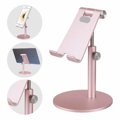 Adjustable Aluminium Folding Desktop Phone Stand 7.5inch height Lightweight