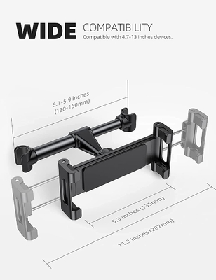 Anti Friction 360 Degree Rotary Car Headrest Mount For Nintendo Switch